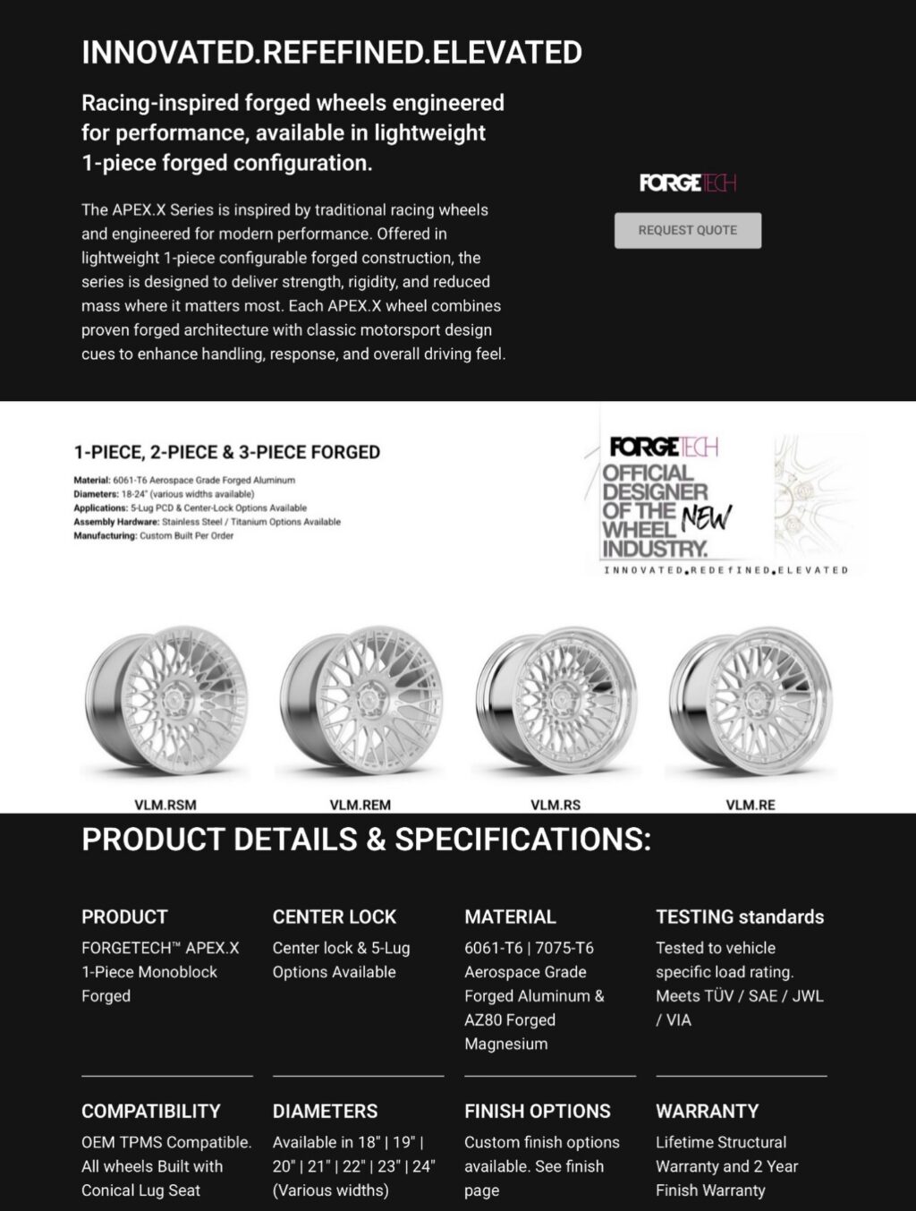 Instagram post from forgetech.automotive. This post is in position 8.